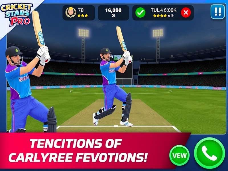 Cricket Stars India Pro Game Screenshot